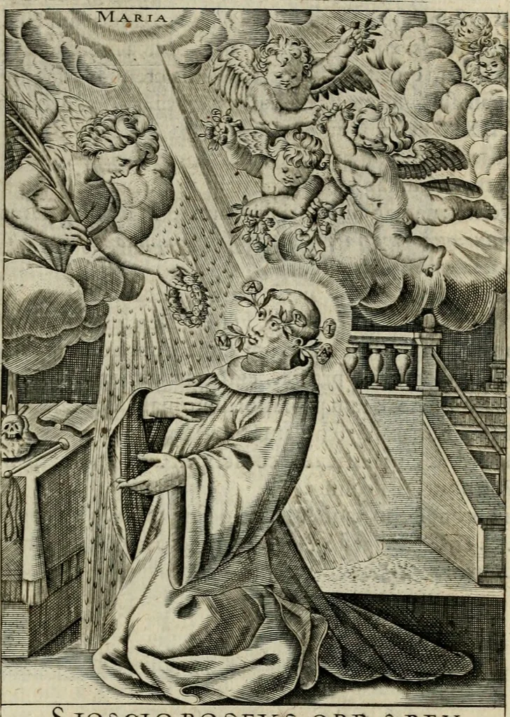 An illustration from Imagines sanctorum ord. S. Benedicti : tabellis aereis expressae cum eulogiis ex eorumdem vitis, 1625, leaf 172