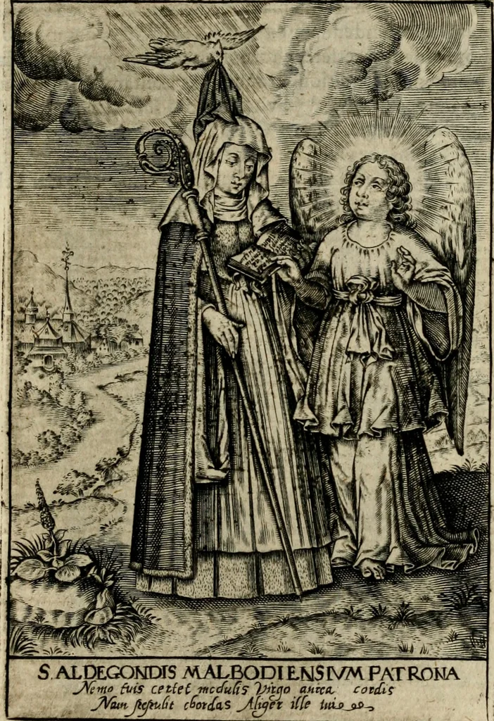An illustration from Imagines sanctorum ord. S. Benedicti : tabellis aereis expressae cum eulogiis ex eorumdem vitis, 1625, leaf 22