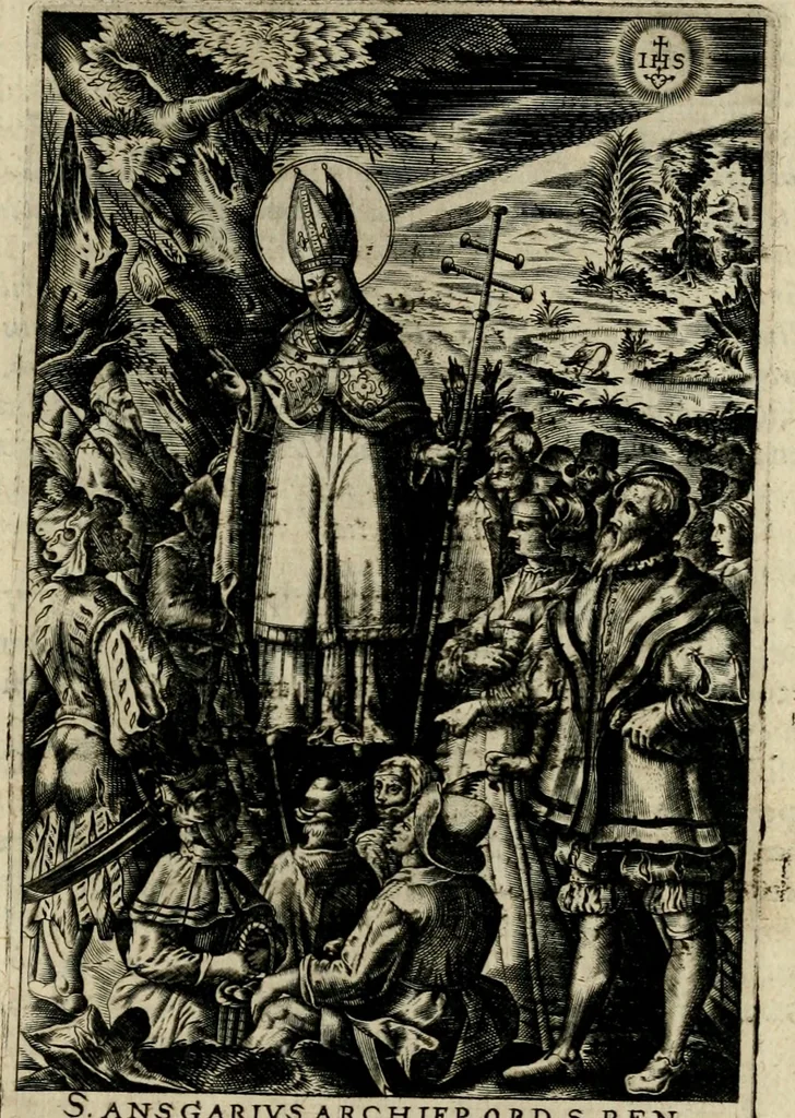 An illustration from Imagines sanctorum ord. S. Benedicti : tabellis aereis expressae cum eulogiis ex eorumdem vitis, 1625, leaf 28