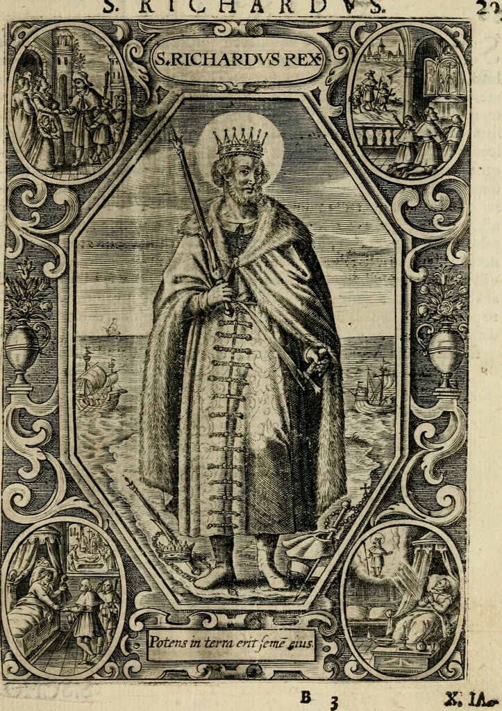 An illustration from Imagines sanctorum ord. S. Benedicti : tabellis aereis expressae cum eulogiis ex eorumdem vitis, 1625, leaf 32