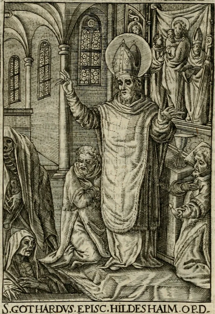 An illustration from Imagines sanctorum ord. S. Benedicti : tabellis aereis expressae cum eulogiis ex eorumdem vitis, 1625, leaf 68