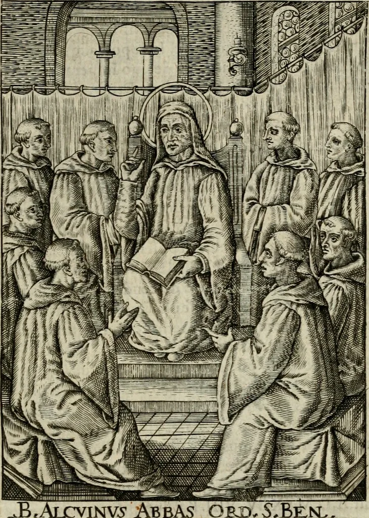 An illustration from Imagines sanctorum ord. S. Benedicti : tabellis aereis expressae cum eulogiis ex eorumdem vitis, 1625, leaf 72