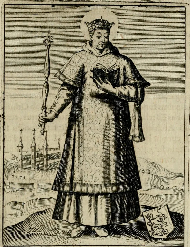 An illustration from Imagines sanctorum ord. S. Benedicti : tabellis aereis expressae cum eulogiis ex eorumdem vitis, 1625, leaf 94