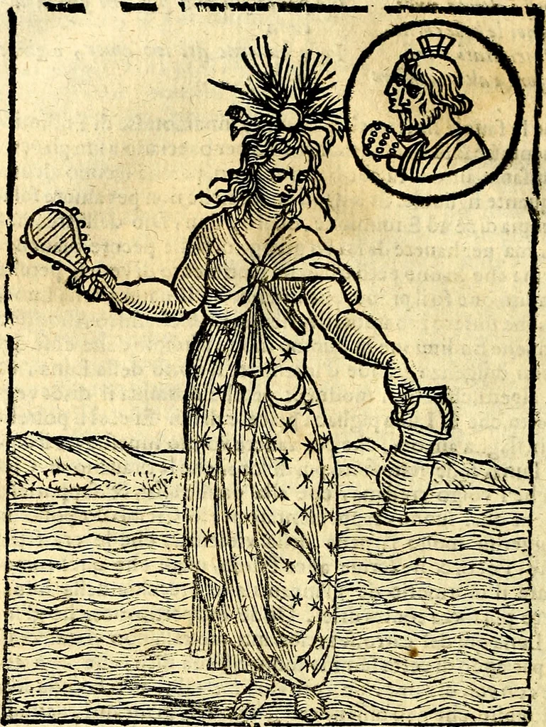 An illustration from Imagini delli dei de gl'antichi, 1647, leaf 103