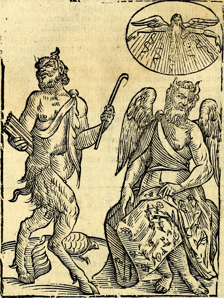 An illustration from Imagini delli dei de gl'antichi, 1647, leaf 105