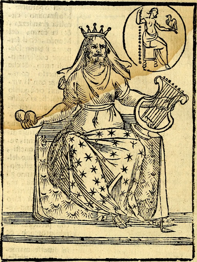 An illustration from Imagini delli dei de gl'antichi, 1647, leaf 115