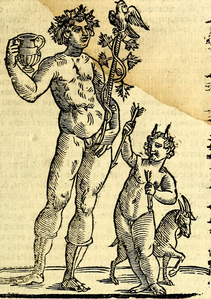 An illustration from Imagini delli dei de gl'antichi, 1647, leaf 118