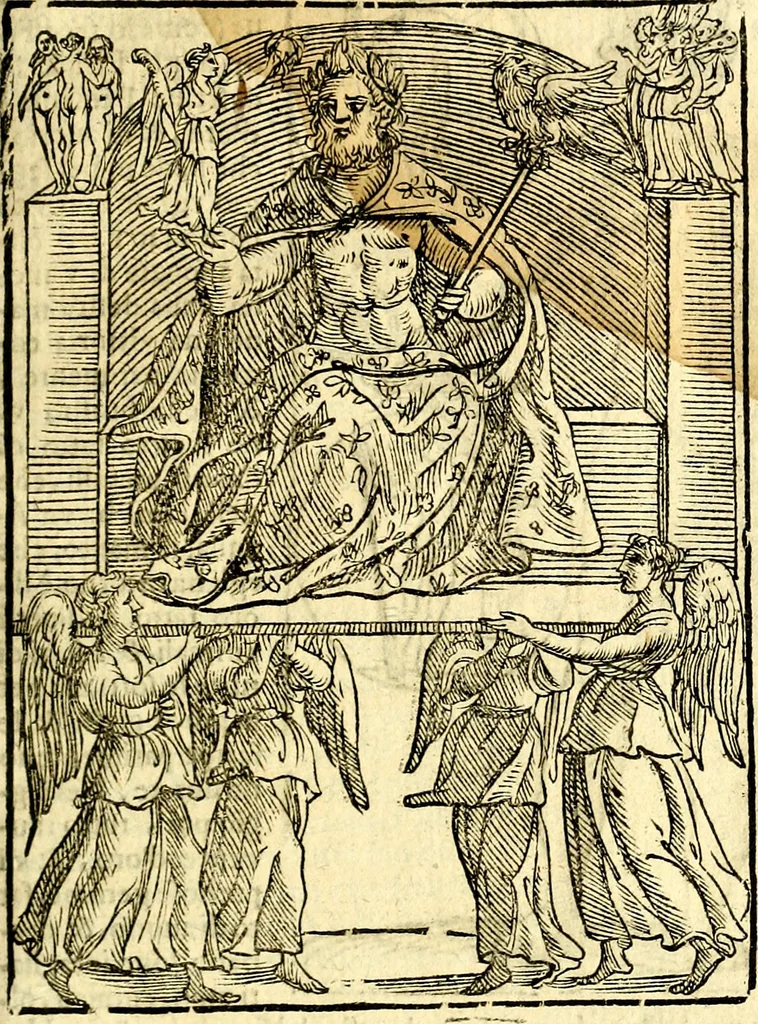 An illustration from Imagini delli dei de gl'antichi, 1647, leaf 120