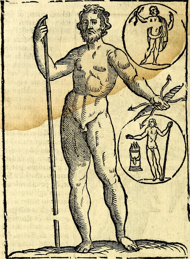 An illustration from Imagini delli dei de gl'antichi, 1647, leaf 121