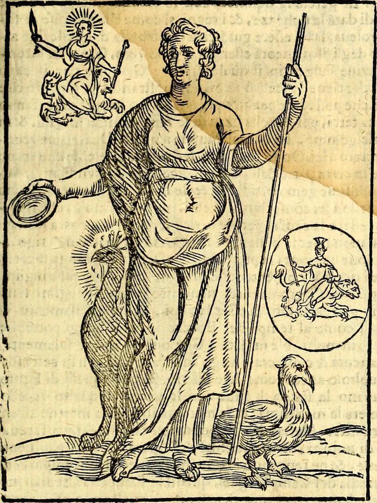 An illustration from Imagini delli dei de gl'antichi, 1647, leaf 130