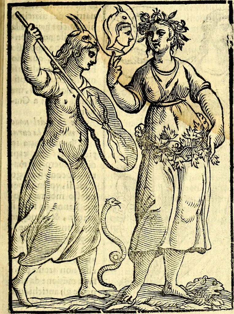 An illustration from Imagini delli dei de gl'antichi, 1647, leaf 138