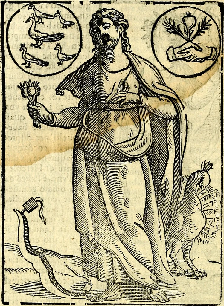 An illustration from Imagini delli dei de gl'antichi, 1647, leaf 139