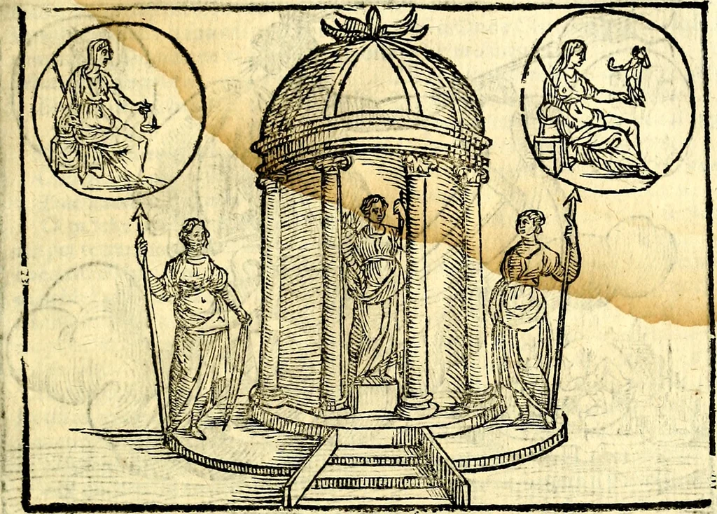 An illustration from Imagini delli dei de gl'antichi, 1647, leaf 152