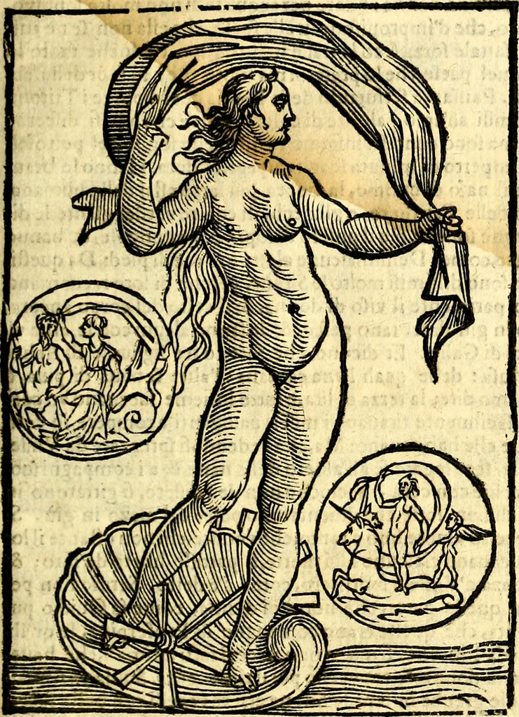 An illustration from Imagini delli dei de gl'antichi, 1647, leaf 164