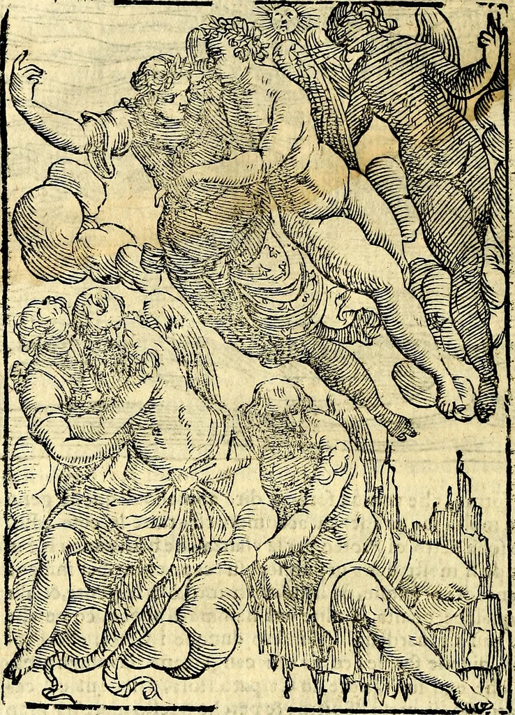 An illustration from Imagini delli dei de gl'antichi, 1647, leaf 173