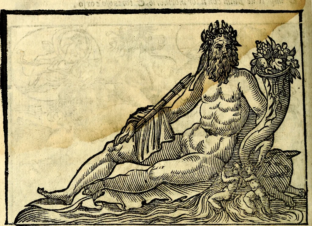 An illustration from Imagini delli dei de gl'antichi, 1647, leaf 175