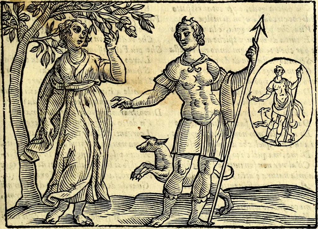 An illustration from Imagini delli dei de gl'antichi, 1647, leaf 178