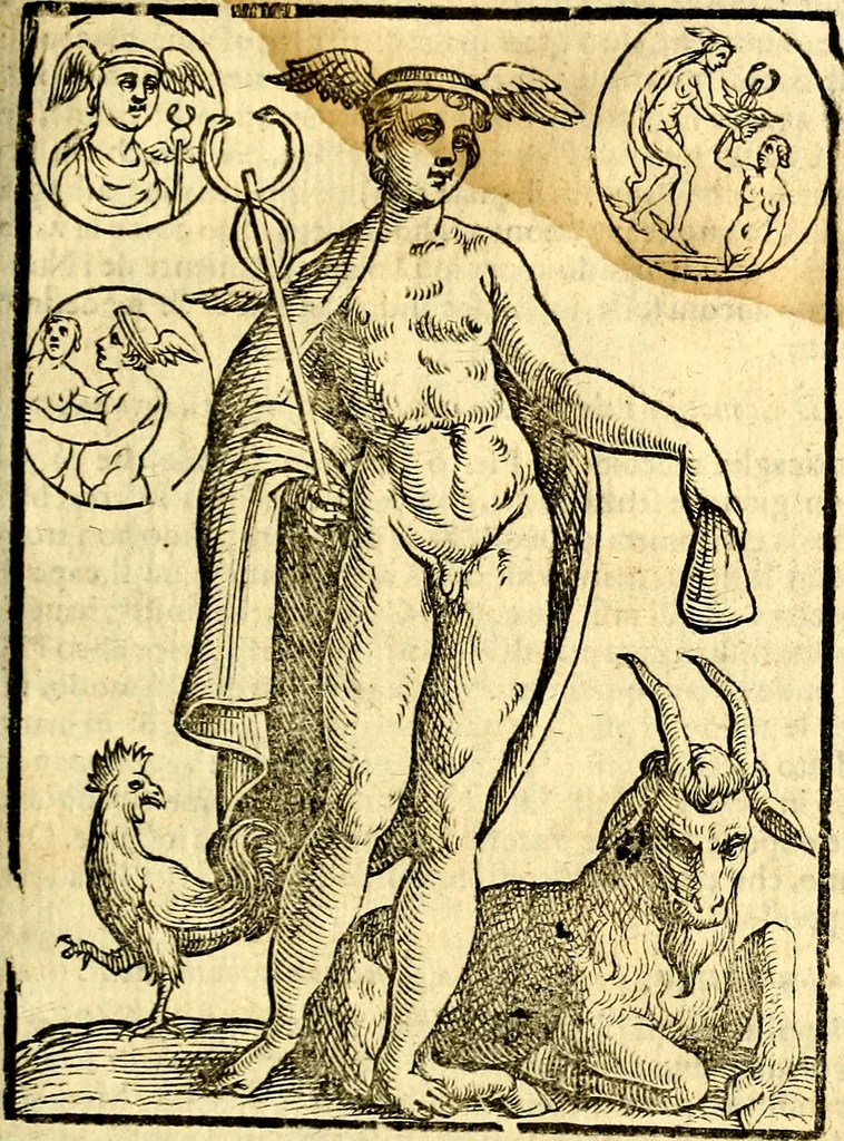 An illustration from Imagini delli dei de gl'antichi, 1647, leaf 198