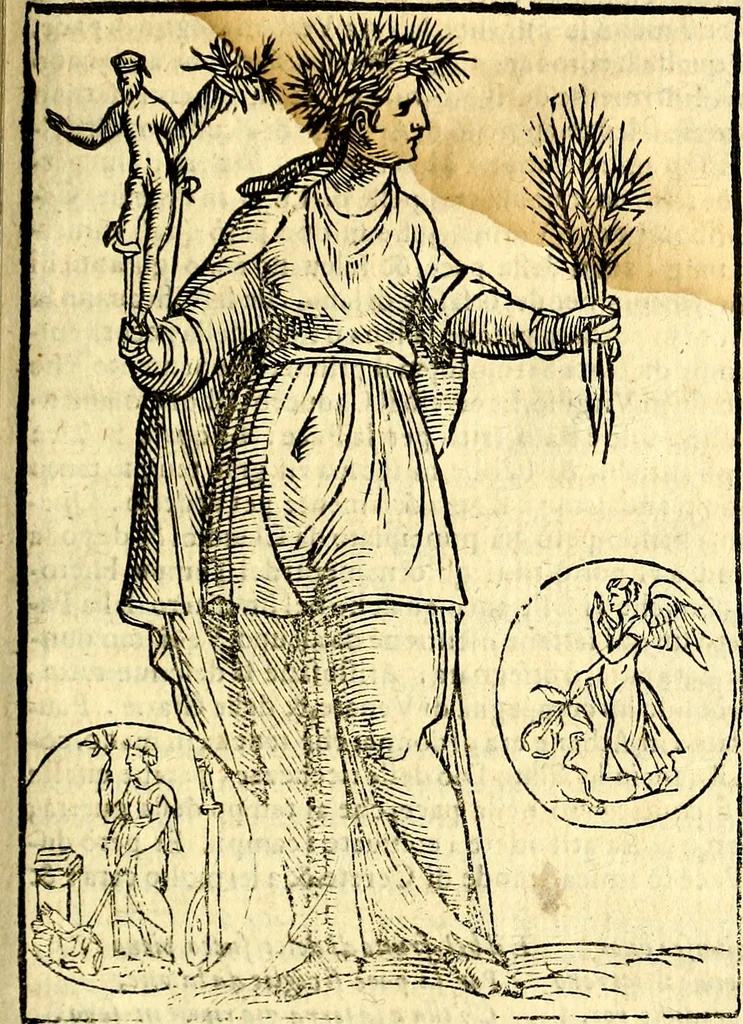An illustration from Imagini delli dei de gl'antichi, 1647, leaf 200