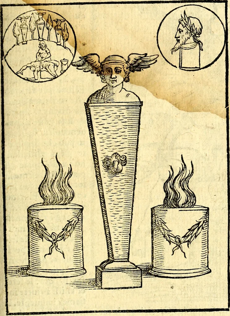 An illustration from Imagini delli dei de gl'antichi, 1647, leaf 206