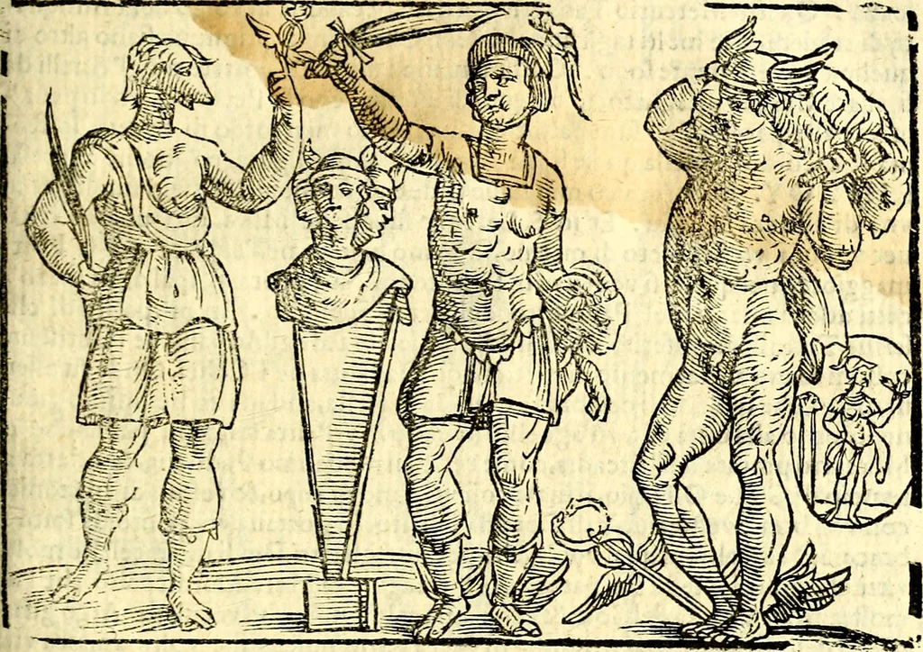 An illustration from Imagini delli dei de gl'antichi, 1647, leaf 210