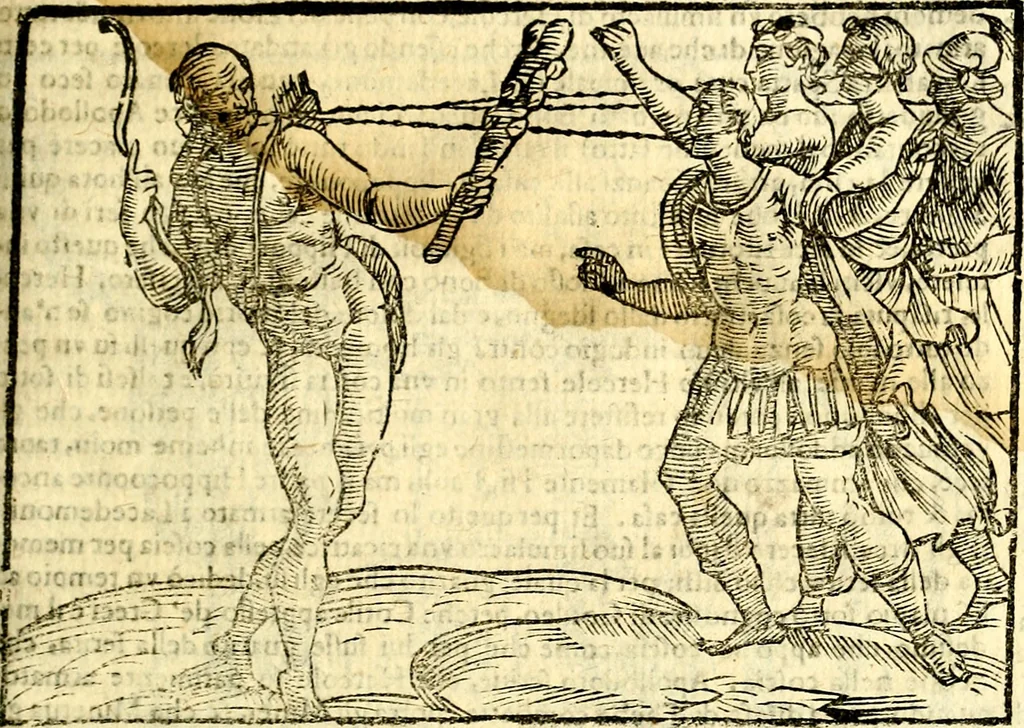 An illustration from Imagini delli dei de gl'antichi, 1647, leaf 214