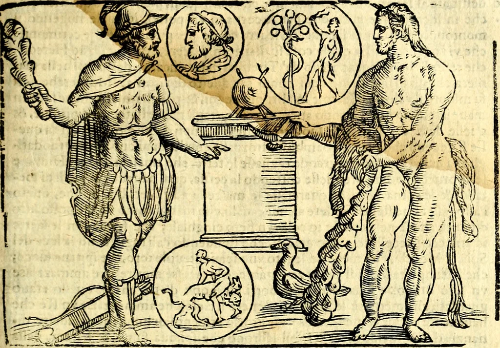 An illustration from Imagini delli dei de gl'antichi, 1647, leaf 216