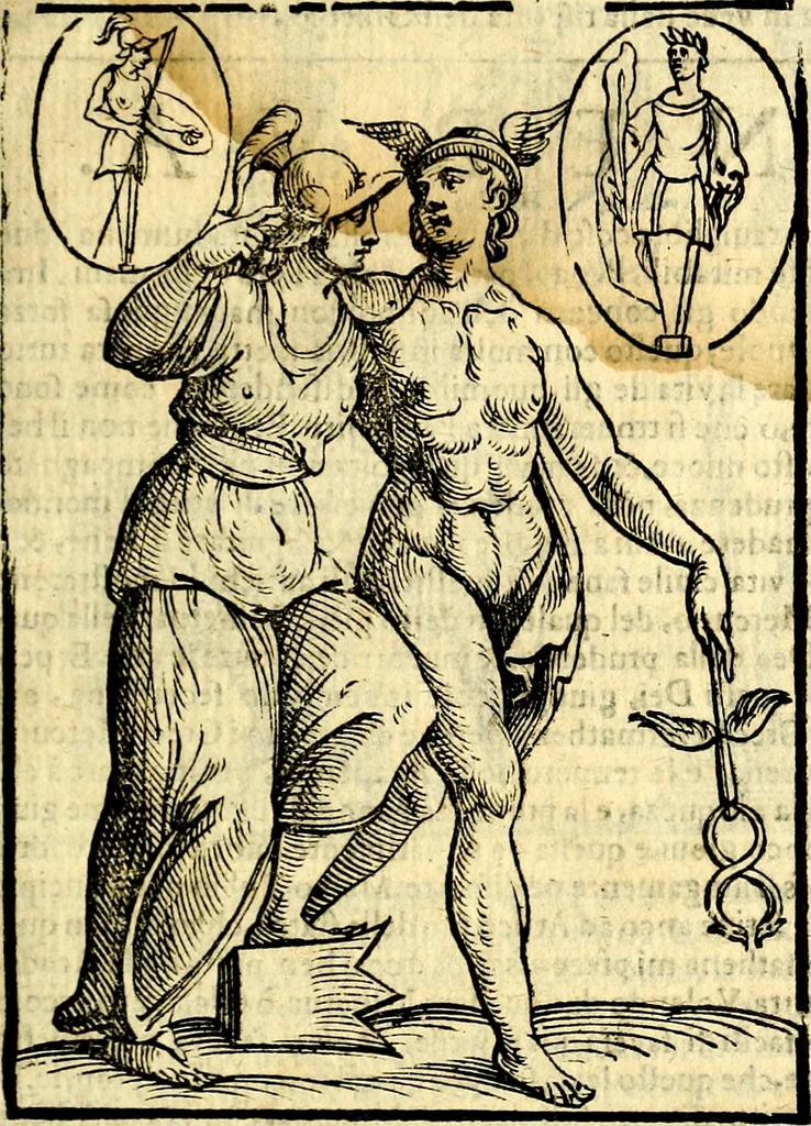 An illustration from Imagini delli dei de gl'antichi, 1647, leaf 220