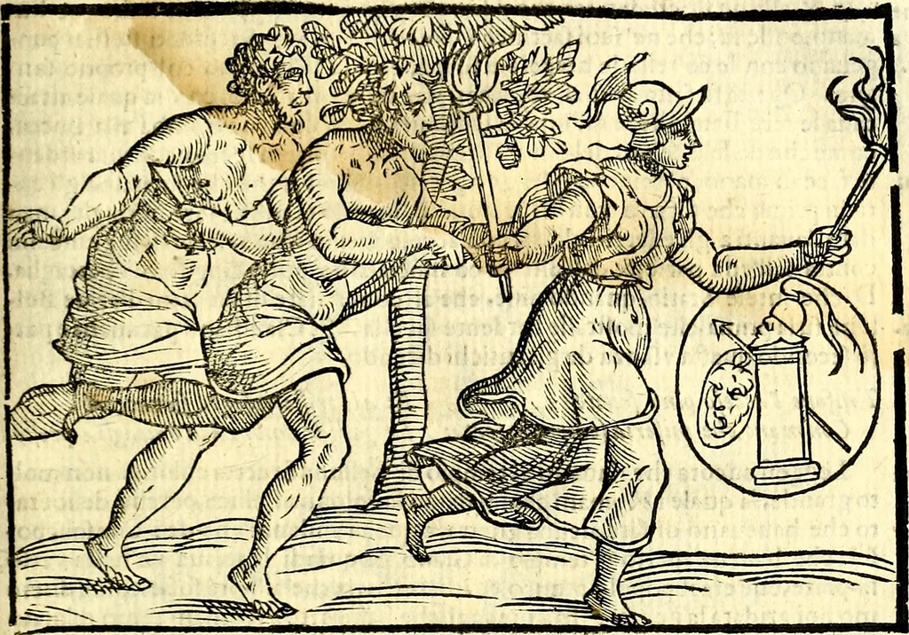 An illustration from Imagini delli dei de gl'antichi, 1647, leaf 224