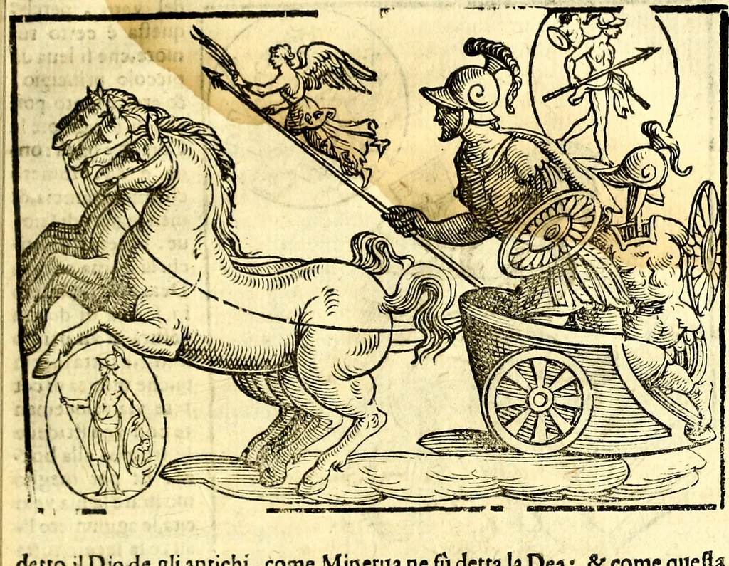 An illustration from Imagini delli dei de gl'antichi, 1647, leaf 240