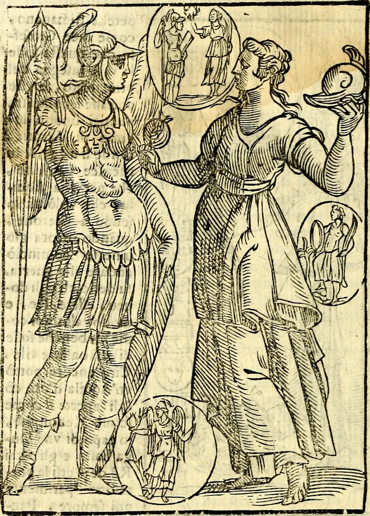An illustration from Imagini delli dei de gl'antichi, 1647, leaf 247