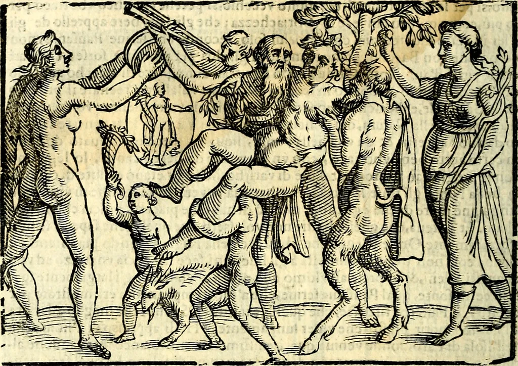 An illustration from Imagini delli dei de gl'antichi, 1647, leaf 253