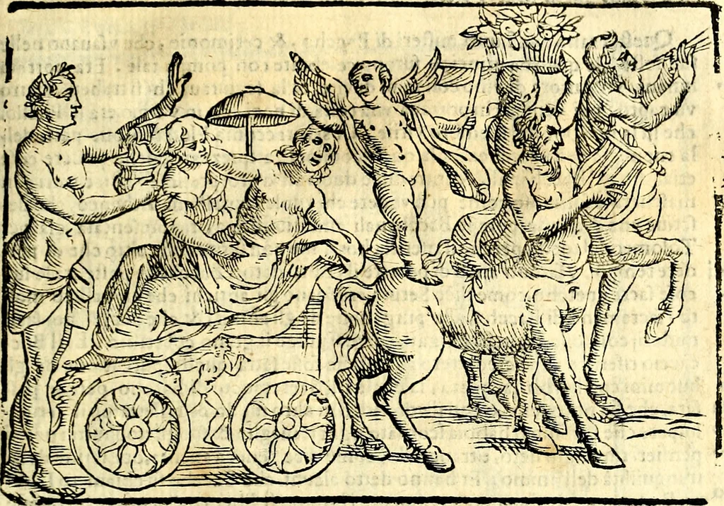 An illustration from Imagini delli dei de gl'antichi, 1647, leaf 254