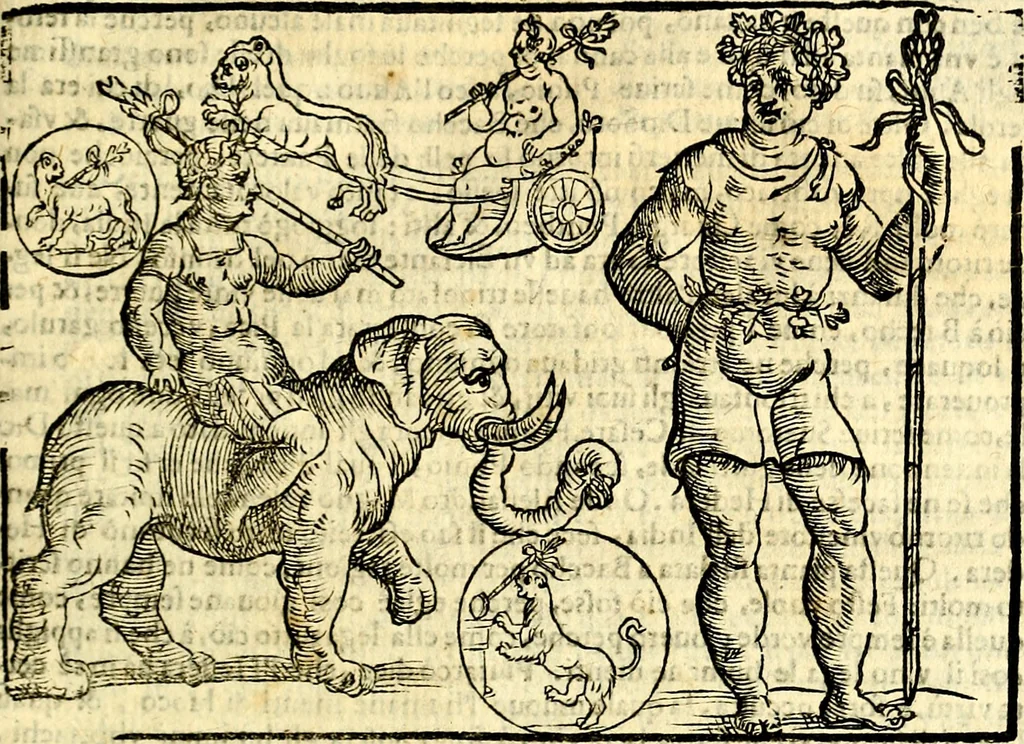 An illustration from Imagini delli dei de gl'antichi, 1647, leaf 256