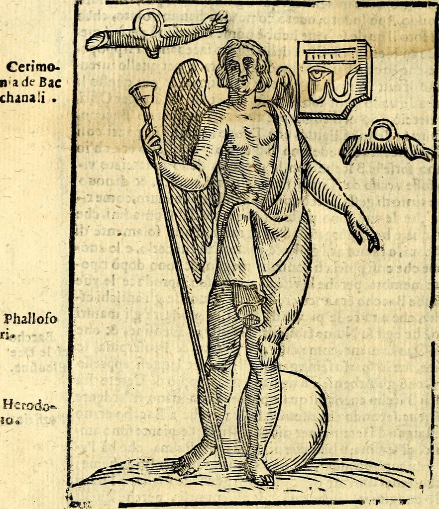 An illustration from Imagini delli dei de gl'antichi, 1647, leaf 263