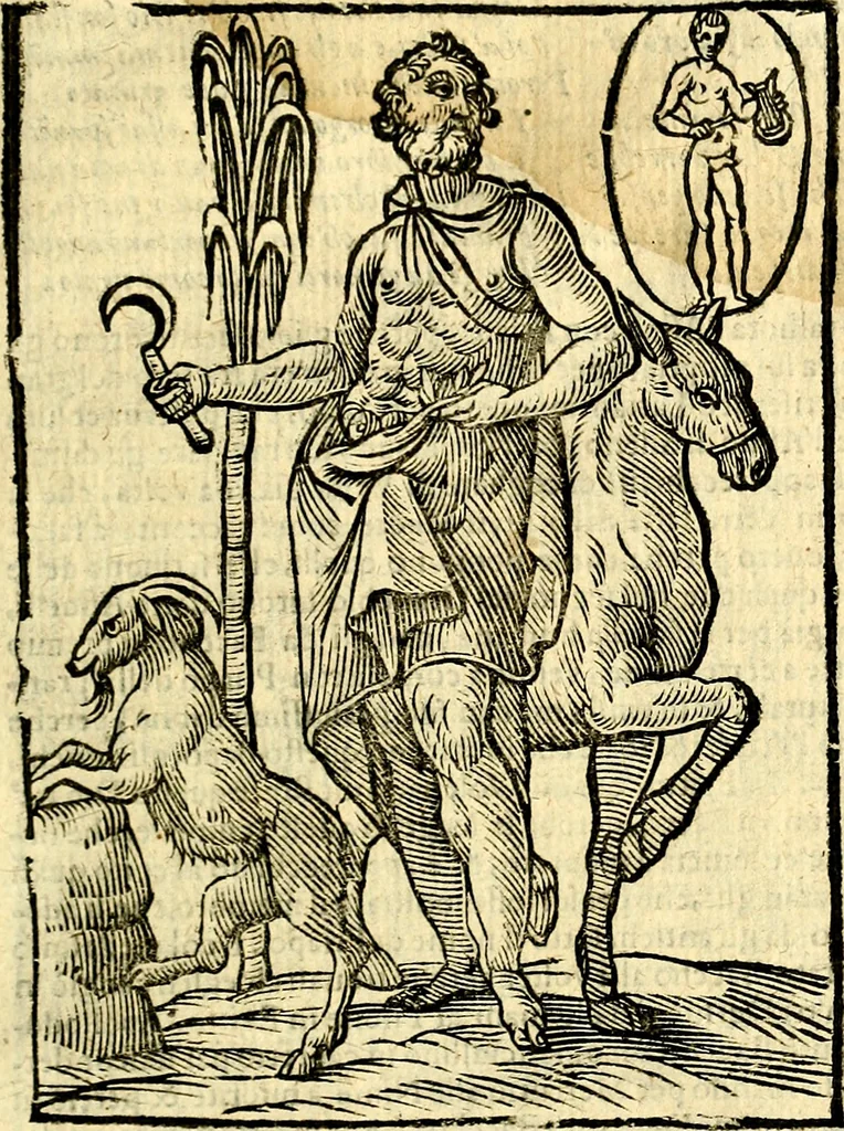 An illustration from Imagini delli dei de gl'antichi, 1647, leaf 264