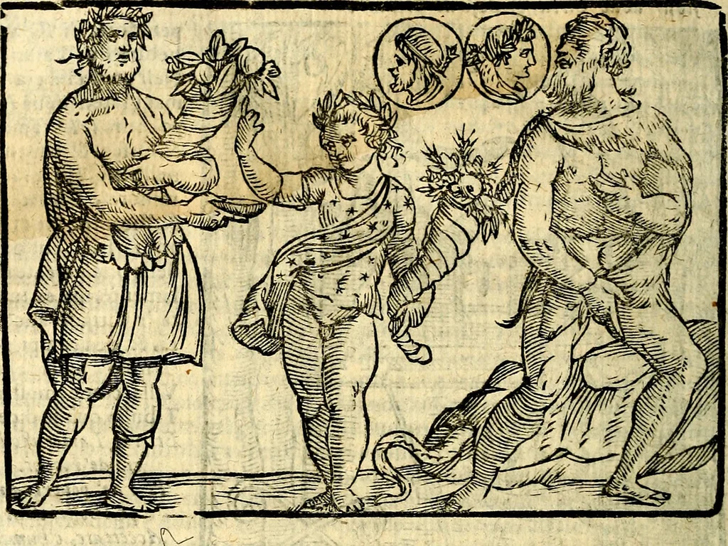 An illustration from Imagini delli dei de gl'antichi, 1647, leaf 267