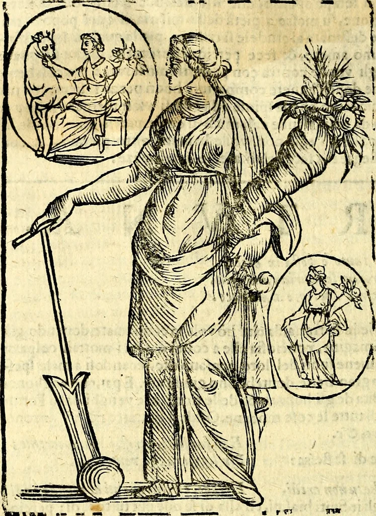 An illustration from Imagini delli dei de gl'antichi, 1647, leaf 271