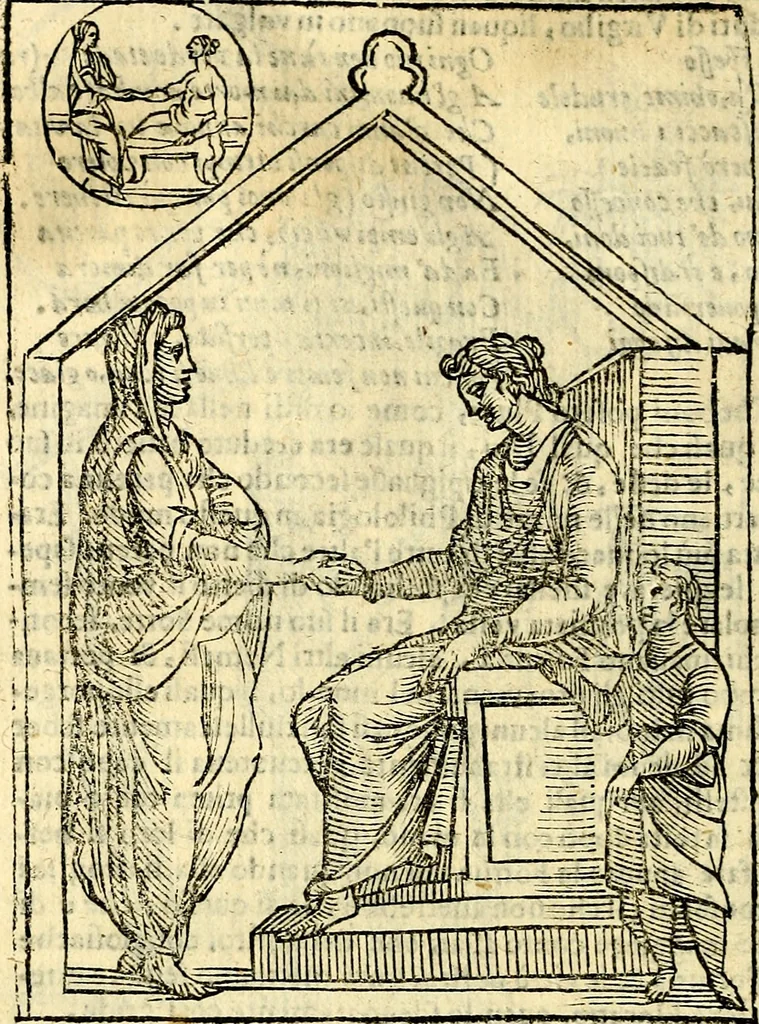 An illustration from Imagini delli dei de gl'antichi, 1647, leaf 273