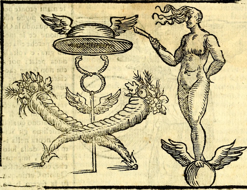 An illustration from Imagini delli dei de gl'antichi, 1647, leaf 282