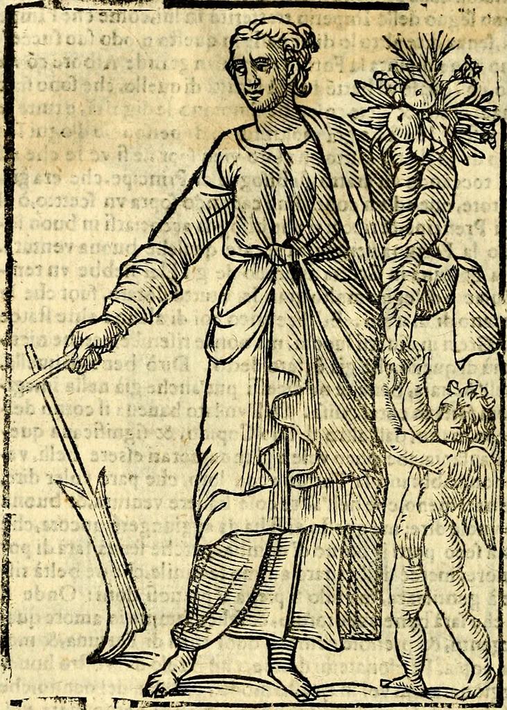 An illustration from Imagini delli dei de gl'antichi, 1647, leaf 285
