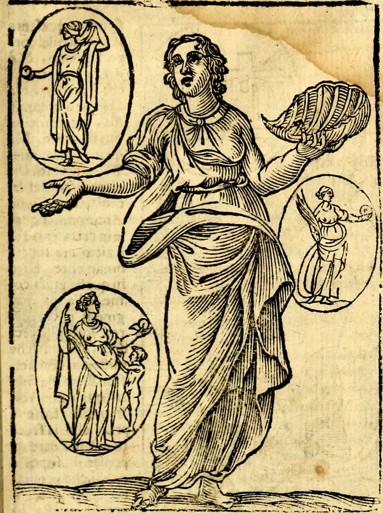 An illustration from Imagini delli dei de gl'antichi, 1647, leaf 306