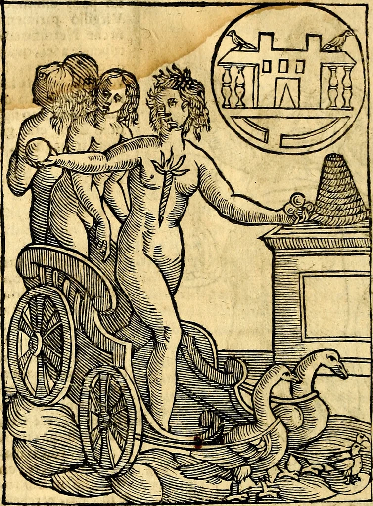 An illustration from Imagini delli dei de gl'antichi, 1647, leaf 307