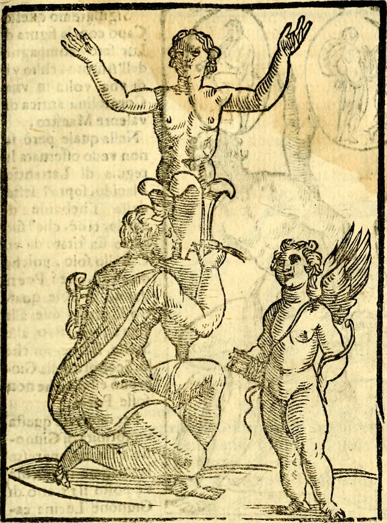 An illustration from Imagini delli dei de gl'antichi, 1647, leaf 328