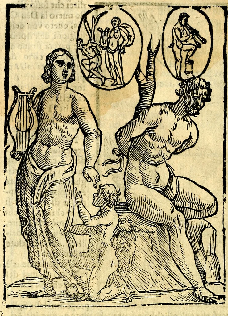 An illustration from Imagini delli dei de gl'antichi, 1647, leaf 329