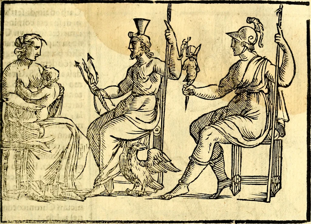 An illustration from Imagini delli dei de gl'antichi, 1647, leaf 332