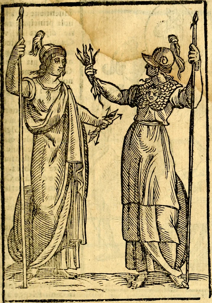 An illustration from Imagini delli dei de gl'antichi, 1647, leaf 336