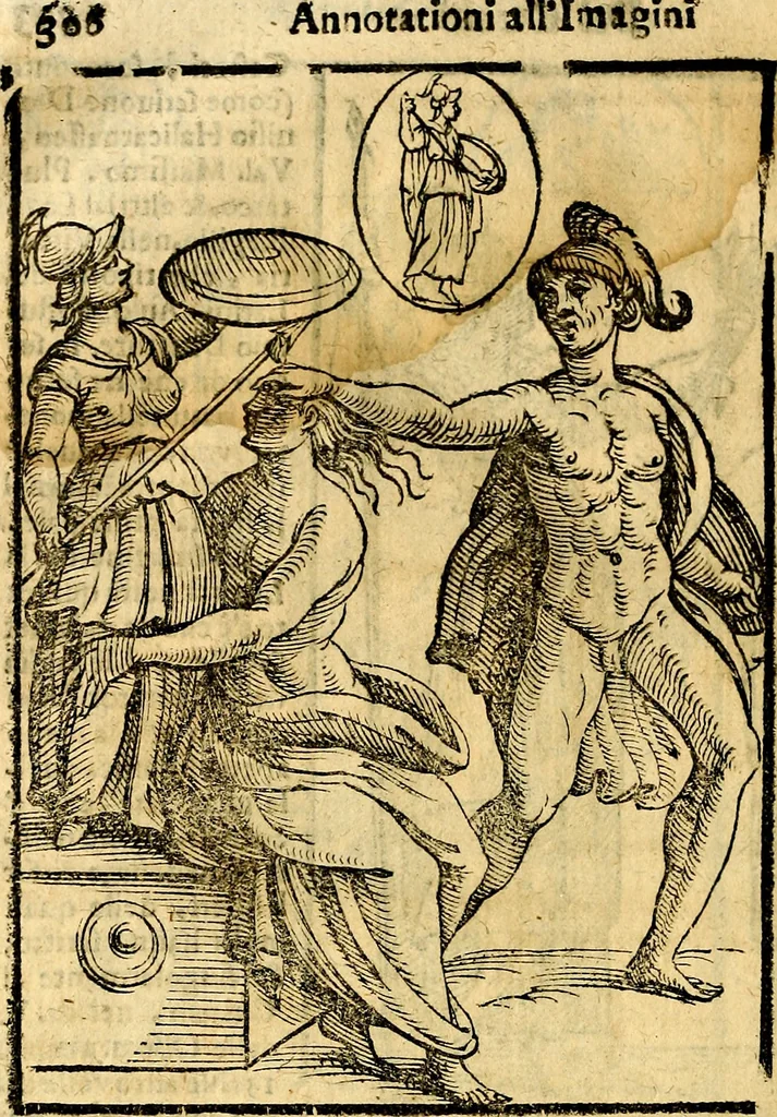 An illustration from Imagini delli dei de gl'antichi, 1647, leaf 337