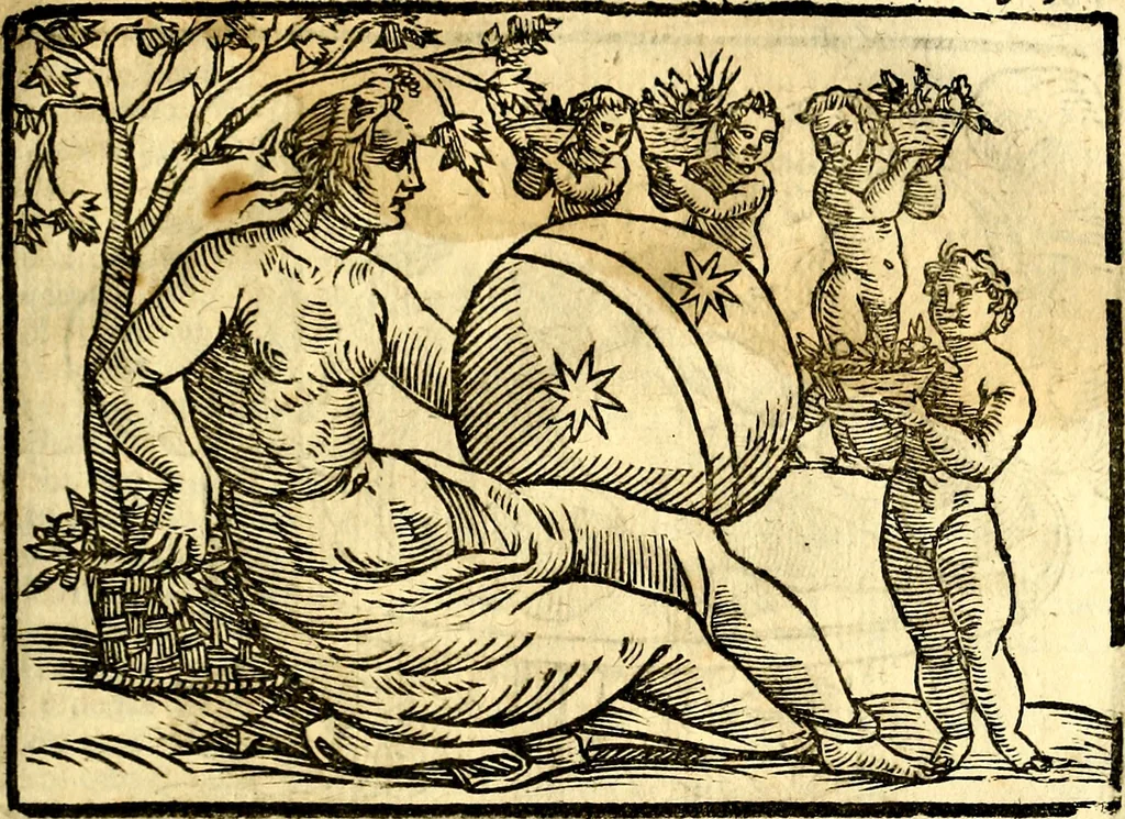 An illustration from Imagini delli dei de gl'antichi, 1647, leaf 340