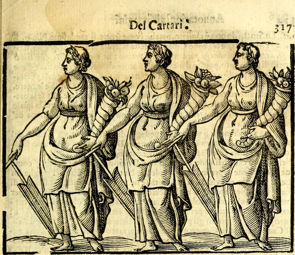 An illustration from Imagini delli dei de gl'antichi, 1647, leaf 344